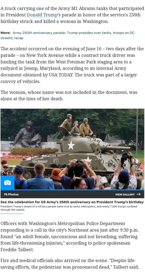 Sierra Nichole Smith Fatally Struck by Military Tank Transport Truck on New York Avenue Following D.C.’s 250th Army Parade