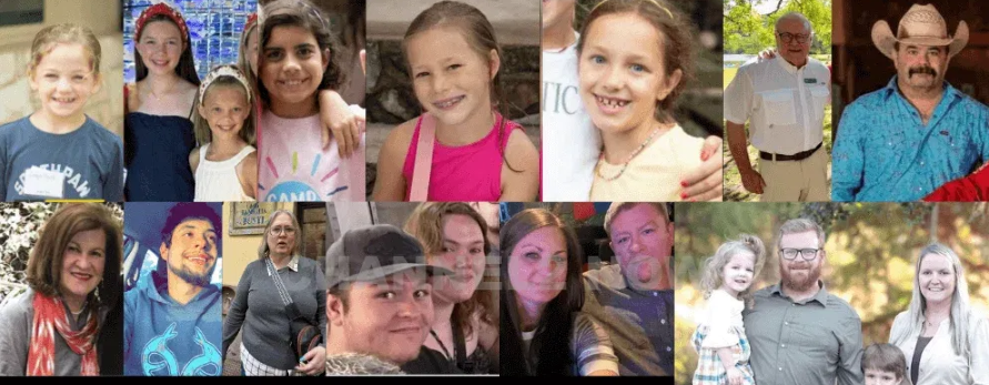 68 Confirmed Dead in Central Texas Flash Floods, Including 59 in Kerr County; Tragic Losses Include Camp Mystic Counselors and Children, with Dozens Still Missing